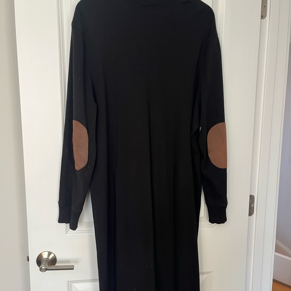 Lauren Ralph Lauren 2x black maxi long sleeve dress cowl neck - Picture 5 of 6
